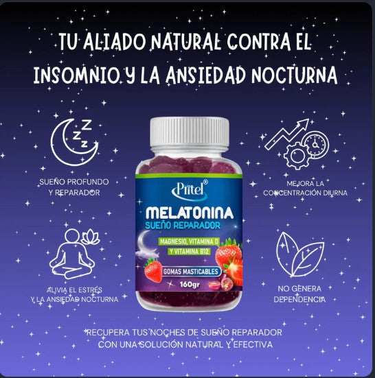 PRITEL - Gomitas de Melatonina para un Sueño Natural y Reparador