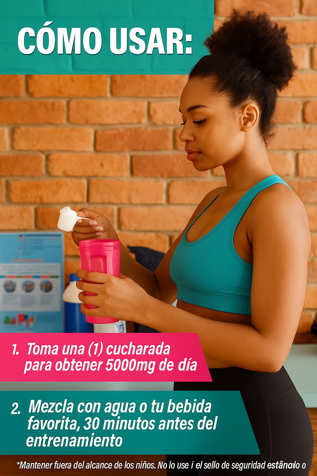 ENERGÍA Y FUERZA PARA TU ENTRENAMIENTO, CON CREATINA DE ALTA CALIDAD