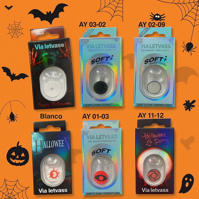 Kit Lentes Halloween con Estuche