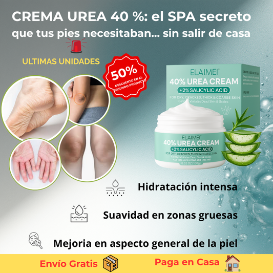 CREMA UREA AL 40% - MANOS Y PIES  AHORRA EL 50% en la 2 unidad