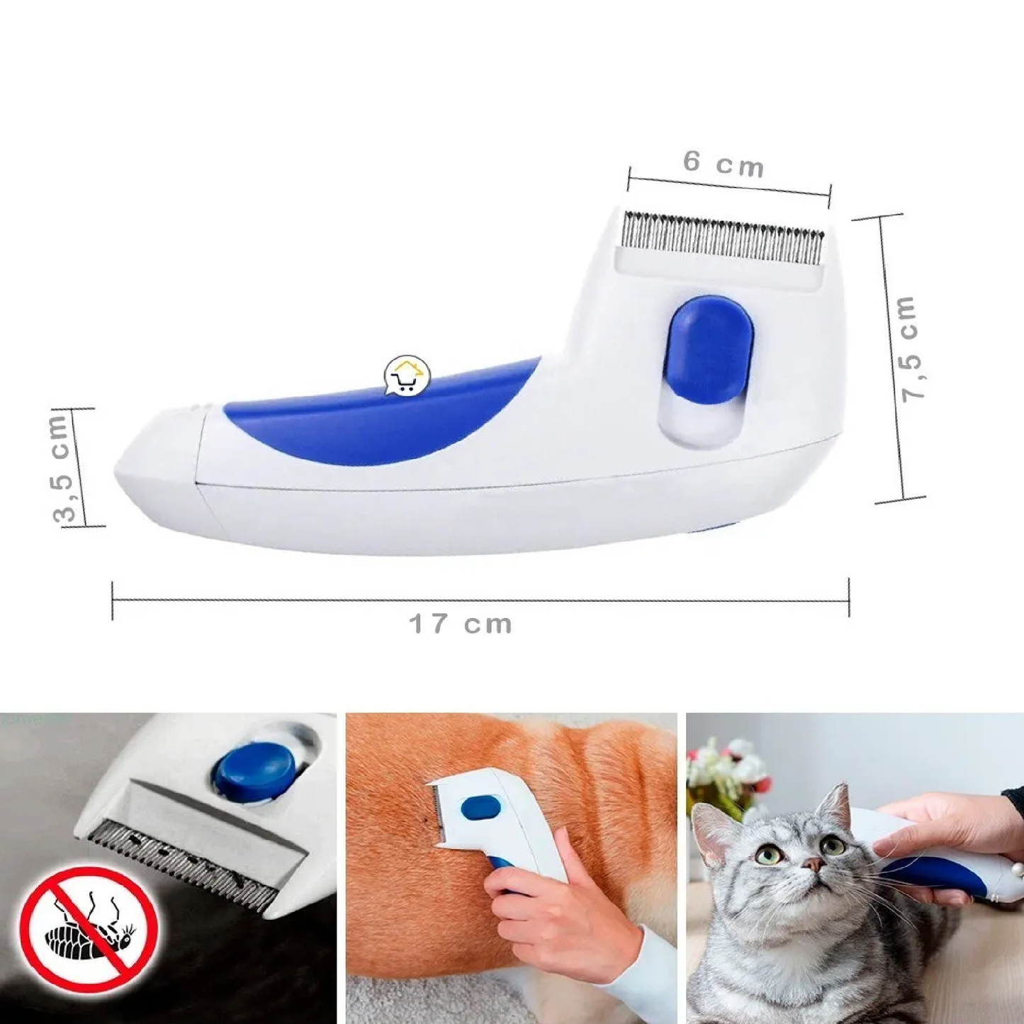 Peine TV Flea Doctor Para Mascotas