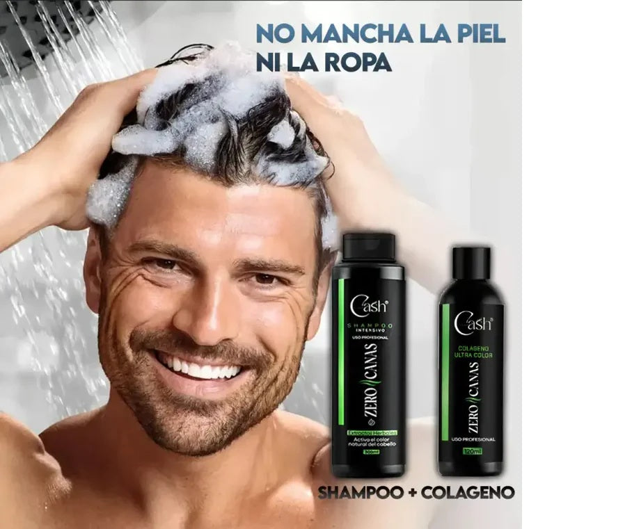 CASH SHAMPOO ZERO CANAS + TRATAMIENTO DE COLAGENO