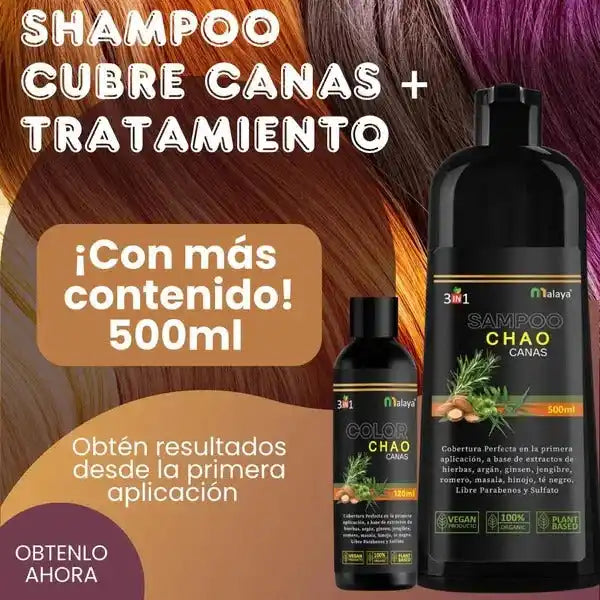 SHAMPOO CHAO CANAS +TRATAMIENTO - 50% OFF