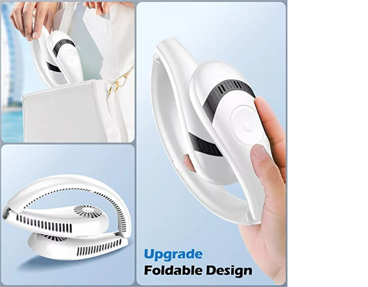 Ventilador de Cuello Portátil – Refresca tu día sin usar las manos