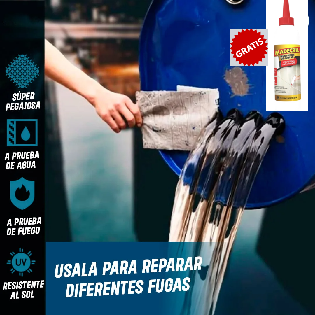 GANGA! Cinta Tapagoteras AGUACERO™ y llévate GRATIS el Renovador de Juntas MADECRIL™.