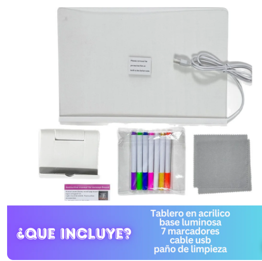 Pizarra Led Luminosa